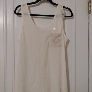 Cream Colored Light Tank XL - Perfect for Summer! Never Worn!